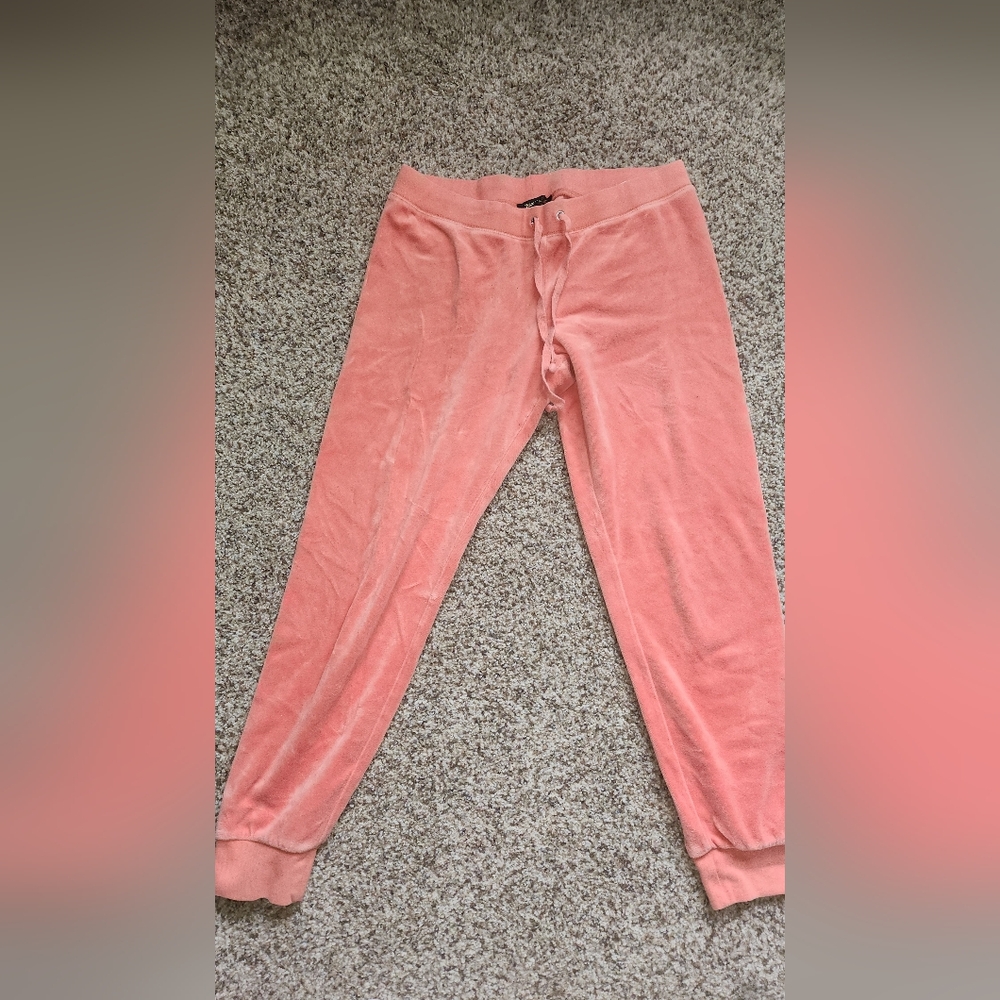 Juicy Couture OrangeVelour Track Pants